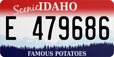 ID license plate E479686