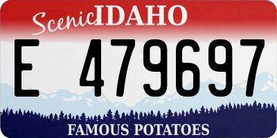 ID license plate E479697