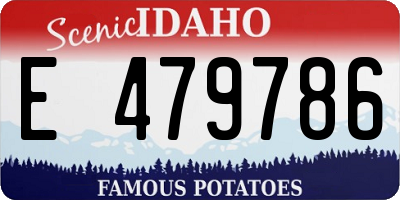 ID license plate E479786