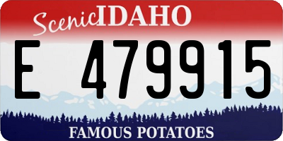 ID license plate E479915