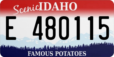 ID license plate E480115