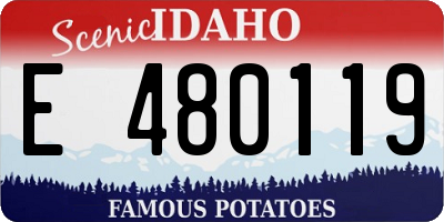ID license plate E480119