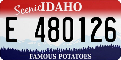 ID license plate E480126