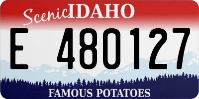 ID license plate E480127