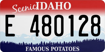 ID license plate E480128