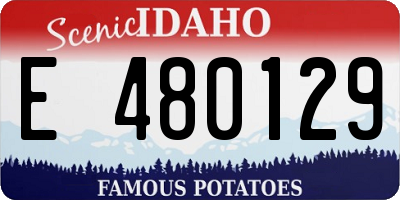 ID license plate E480129