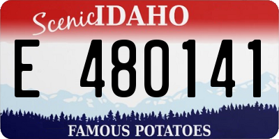ID license plate E480141