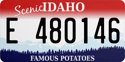 ID license plate E480146