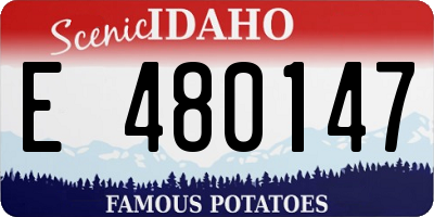 ID license plate E480147