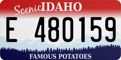 ID license plate E480159