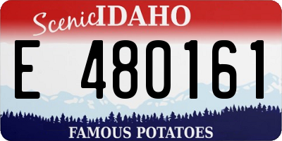 ID license plate E480161