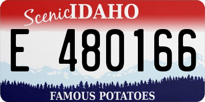 ID license plate E480166