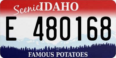 ID license plate E480168