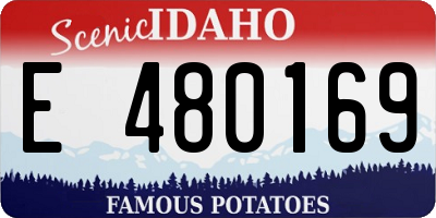 ID license plate E480169