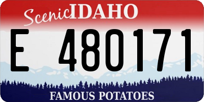 ID license plate E480171