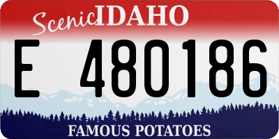 ID license plate E480186