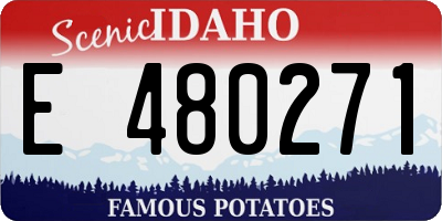 ID license plate E480271