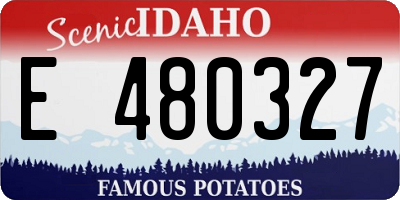 ID license plate E480327