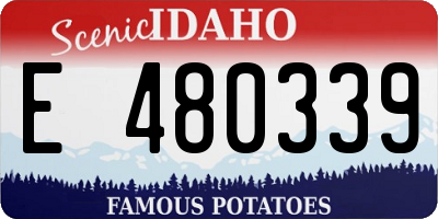ID license plate E480339