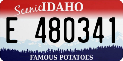ID license plate E480341