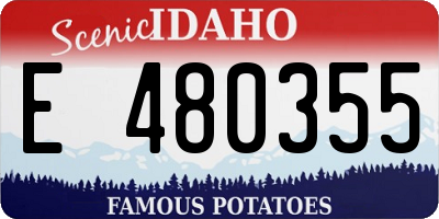 ID license plate E480355