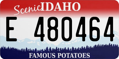ID license plate E480464
