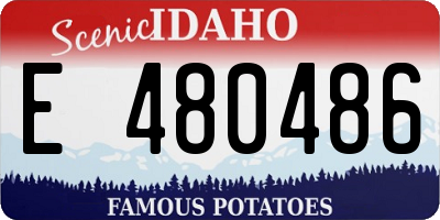 ID license plate E480486