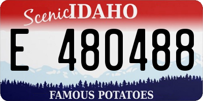 ID license plate E480488