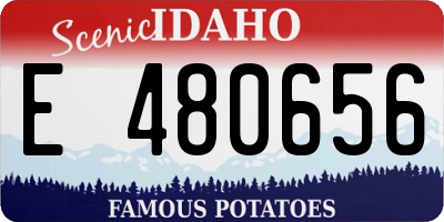 ID license plate E480656