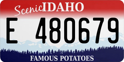 ID license plate E480679
