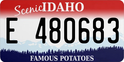 ID license plate E480683