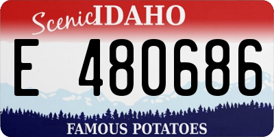 ID license plate E480686