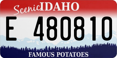 ID license plate E480810