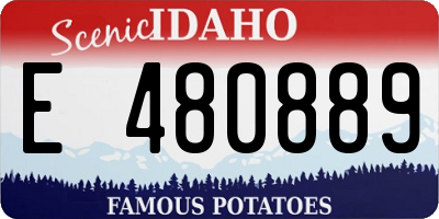 ID license plate E480889