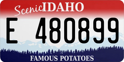 ID license plate E480899