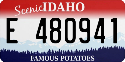 ID license plate E480941
