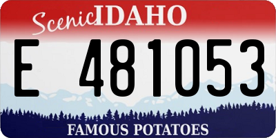 ID license plate E481053