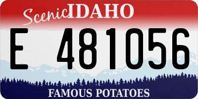 ID license plate E481056