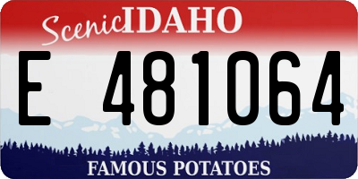 ID license plate E481064
