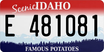 ID license plate E481081