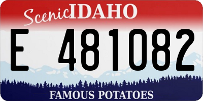 ID license plate E481082