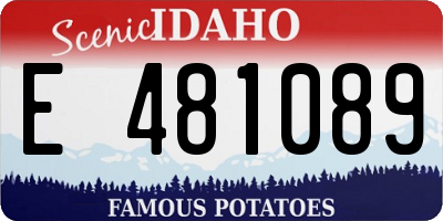 ID license plate E481089