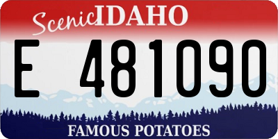 ID license plate E481090