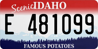 ID license plate E481099