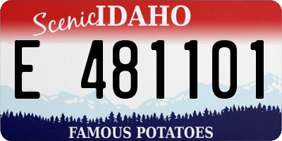 ID license plate E481101