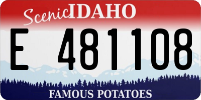 ID license plate E481108