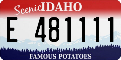 ID license plate E481111