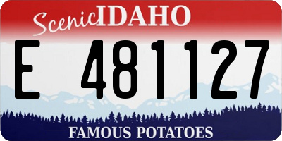 ID license plate E481127
