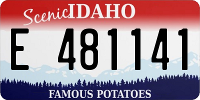 ID license plate E481141