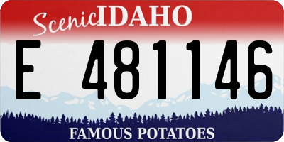 ID license plate E481146